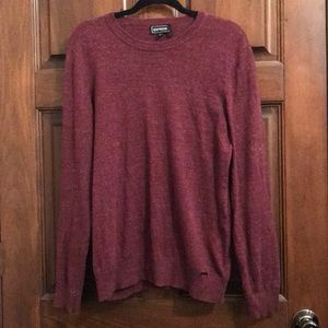 Express Unisex Burgundy 100% Cotton Sweater